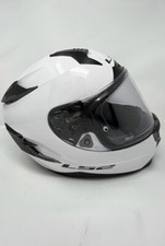 LS2 Challenger Solid Motorrad Helm Weiß Gratis Sena Halterung Größe XL