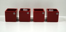 Kerzenhalter 4er Set Cult Design -Teelicht Set - Tischdeko - rot - Schweden -