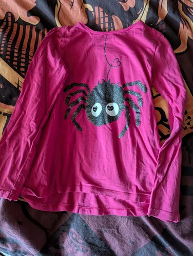 Langarmshirt glitzer spinne - glitzer,