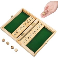 Würfelspiel Holz, Shut The