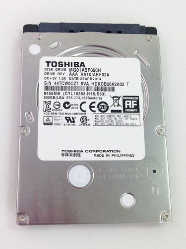 500gb toshiba sata - 500gb, 2,5"