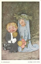 Swedish Wedding Postcard