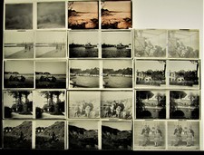 Frankreich mit Meer und Hafen um 1930 Motive 14 St. Antike Stereoglasbilder