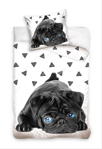 Mops bettwäsche set - mops, bettwäsche-set