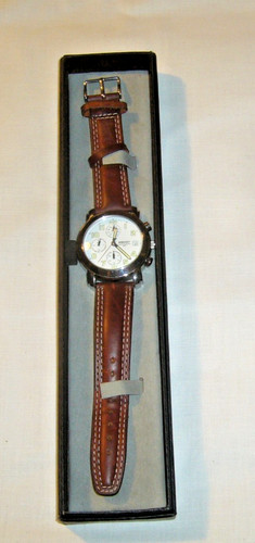 Ascot chronograph mit braunem - chronograph,