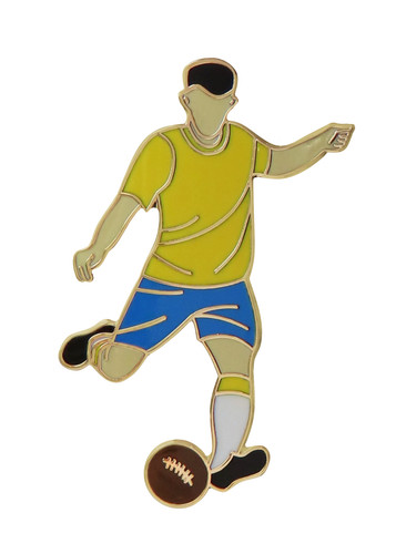 Gelb blau fußballspieler - &,