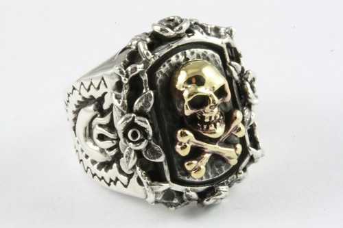 Totenkopf biker chopper rosen - totenkopf,