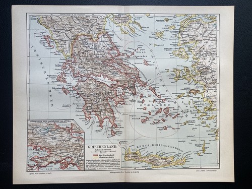 Antike historische landkarte - historische,