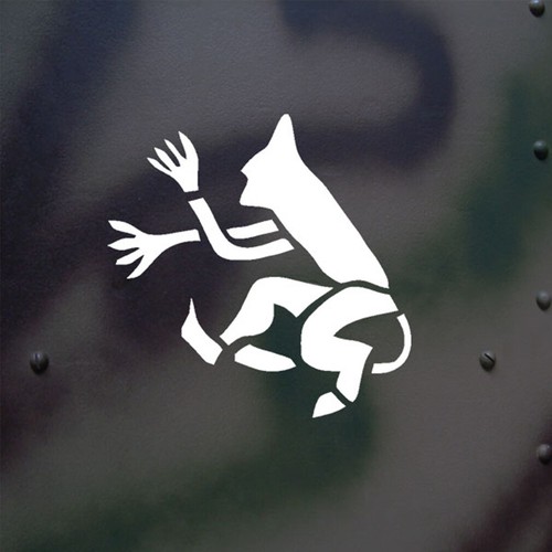 Aufkleber sticker springender - aufkleber/sticker,