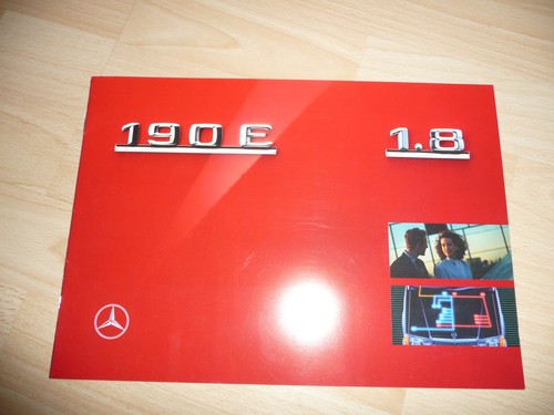 Prospekt mercedes benz 190 - mercedes-benz, e
