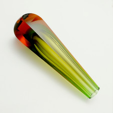 Vase Orchideenvase WMF Erich Jachmann Überfang 2-farbig Faccettenschliff 60er