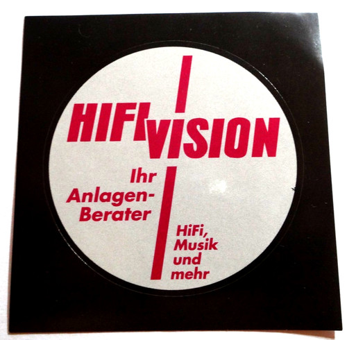 Werbe aufkleber hifi vision - werbe-aufkleber,