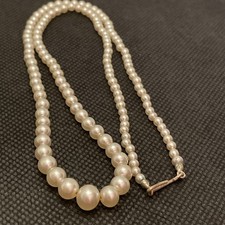 Vintage echte Perlen-Kette