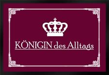 Fußmatte Schmutzfangmatte Königin des Alltags rot Krone F668