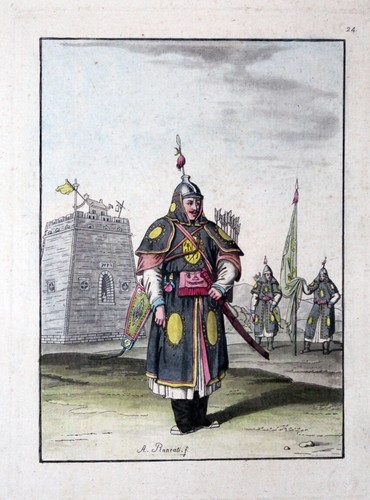 China soldier armor - armor, sword