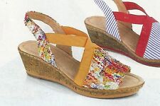 SCHUHE SANDALEN KEILSANDALETTE  LEDER JENNY bei Ara  Gr. 8 ( 42 )   