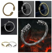 VIKING ARMBAND WOLF FENRIS ARMREIF Wikinger Vikings Folkloreschmuck GOLD&SILBER