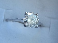 Diamond ring 14K/585 white