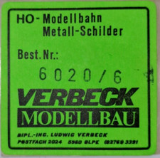 Verbeck direktionsschild - verbeck,