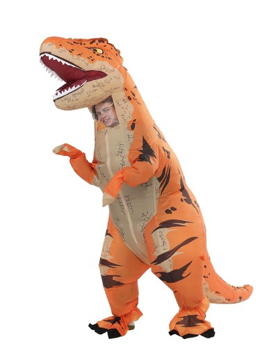 Aufblasbare dino kostüm - aufblasbare,
