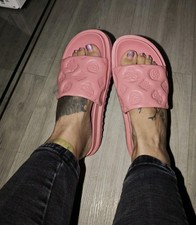 Guess Damen Latschen Schuhe Sommer 39 Rosa Lachs Sandalen Slipper