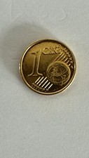 1 Cent münze Gold Farbe 2002