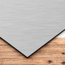 Aluverbundplatte Silber