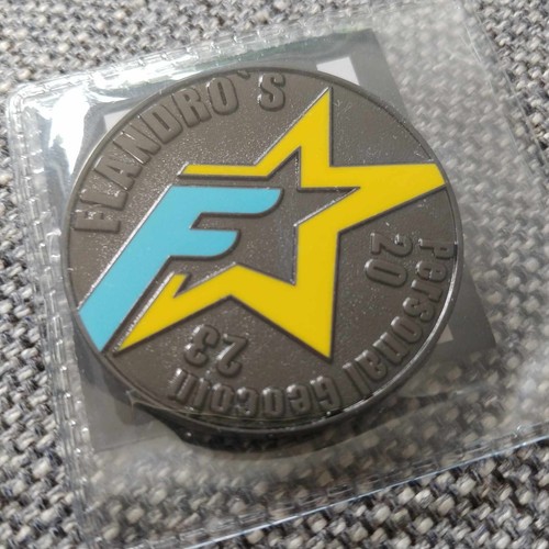 Flandro personal geocoin - flandro`s,