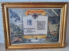 Kriegs-Chronik Großes Wandbild Regiment Sehr schönes Motiv alle Kriegseinheiten