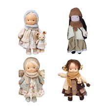 Plüsch Stoffpuppe Waldorf handgemachte erste Baby Stoffpuppe schlafender Kusche