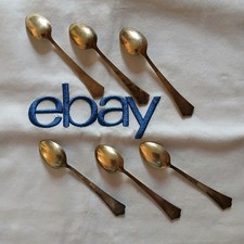 6x Löffel Espressolöffel Emaille Norwegen David Andersen 925er Sterling Silber