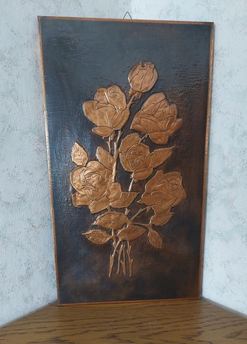 Vintage kupferbild rosen - kupferbild,