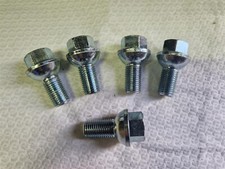 5 Stück Radschrauben M 14 x 1,5  10.9 mit Kugelbund SW19 Radbolzen Verzinkt