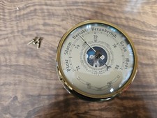 Antikes Messing Aneroid Barometer Schiff Seefahrt NIEDERLANDE
