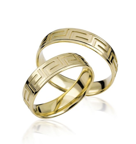 2x585 gold trauringe eheringe - gold,