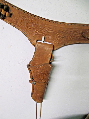Leder holster revolver - holster, western