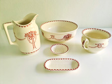 VILLEROY BOCH Wallerfangen Antik Waschset Schüssel Seifenschale Nachttopf Lavoir