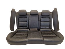 Rücksitzbank Leder geteilt Schwarz sitz Hinten passt für SKODA  SUPERB II (3T4)