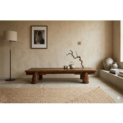 Couchtisch massiv holz natur - couchtisch,