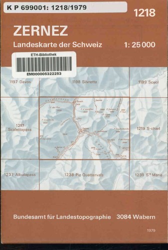 Zernez landeskarte der - zernez.,