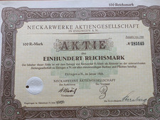 Neckarwerke aktie über 100 - ag,