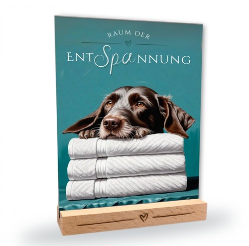Hundeschild deutsch drahthaar - hundeschild,