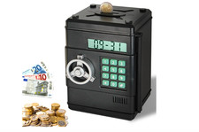 FISHTEC Elektronische Spardose mit Zählfunktion – Digitaler Safe mit 6-stellige