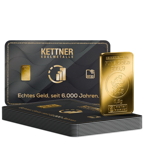 Goldbarren heimerle und meule - goldbarren,