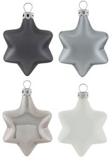MY HOME Christbaumschmuck Sterne Weihnachtsdeko, Christbaumschmuck (4-tlg), Ste