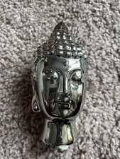 Budda Buddha Kopf silber Deko
