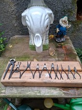 Alte Schwarze Zangen 10-teiliges Set, gebraucht