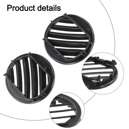Schwarz lüftungsgitter set - schwarz,