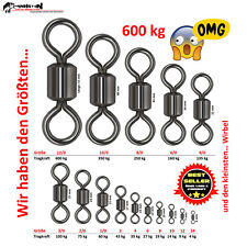 Crane Wirbel Spin Angelwirbel Tönnchenwirbel Powerwirbel Gr. 14 - 12/0 gun metal