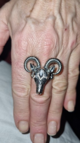 Ring mit ziegenkopf - ring,